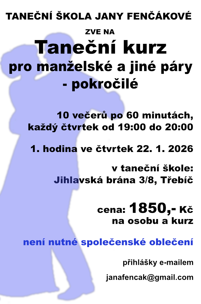 Přečtete si více ze článku Taneční kurz pro pokročilé